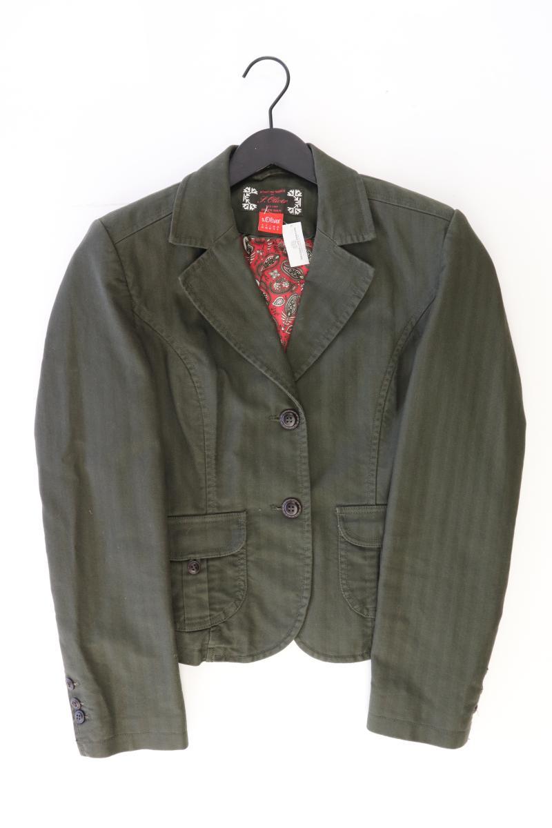 s.Oliver Classic Jacke Gr. 38 olivgrün aus Baumwolle