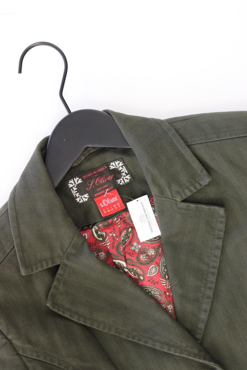 s.Oliver Classic Jacke Gr. 38 olivgrün aus Baumwolle