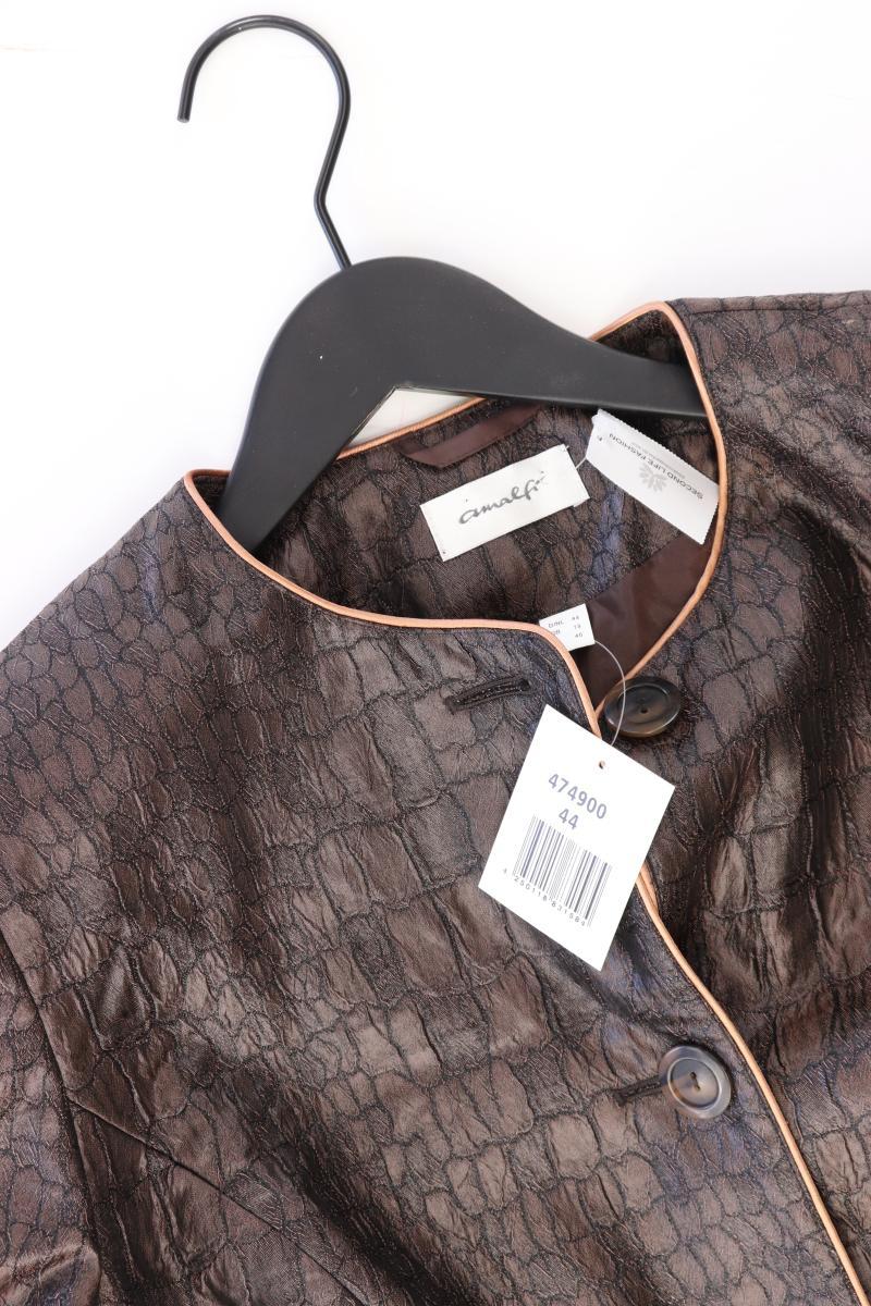 Amalfi Vintage Jacke Gr. 44 neu mit Etikett braun aus Polyester