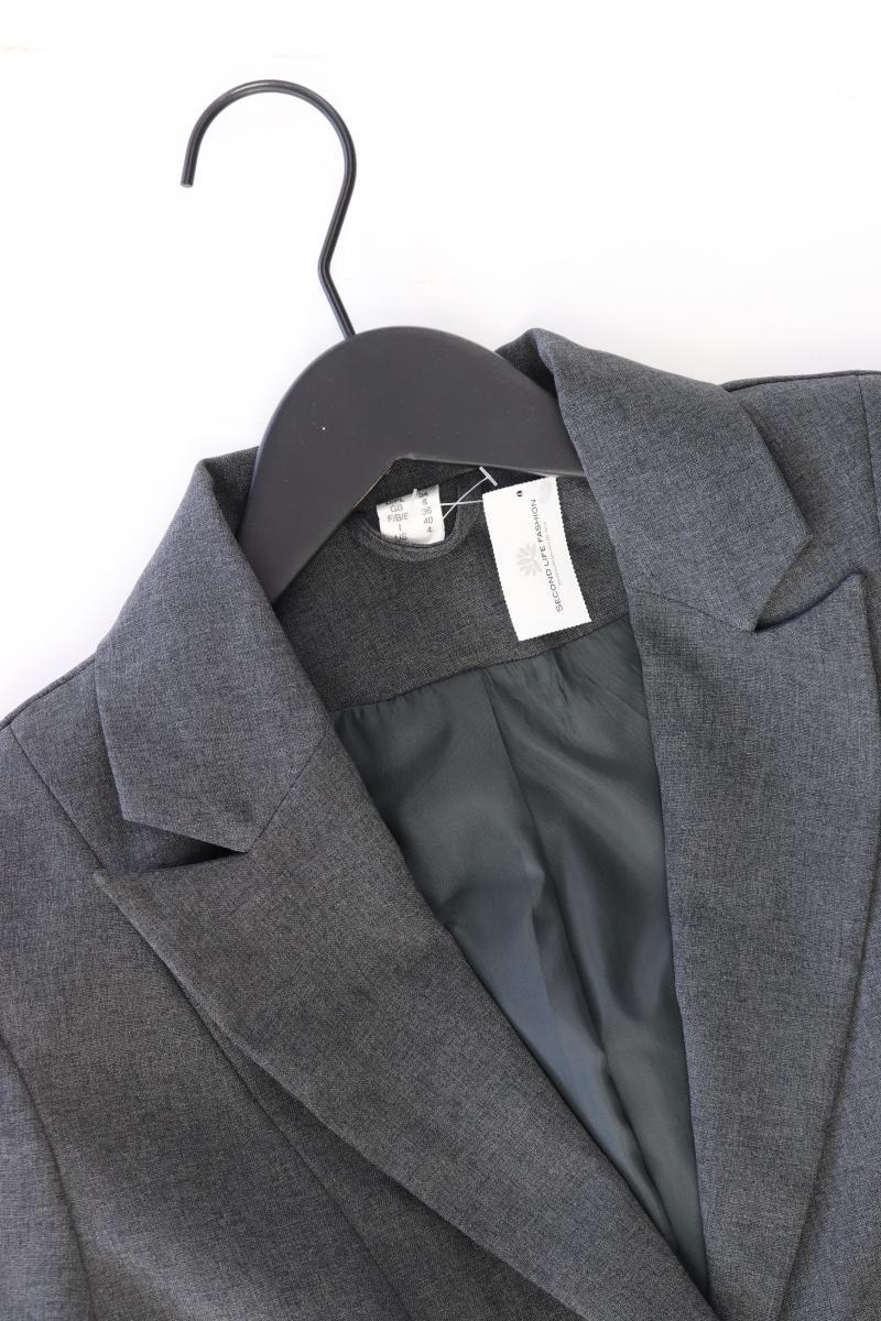 Longblazer Gr. 34 Vintage grau aus Polyester