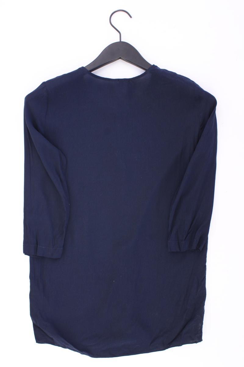 Benetton Regular Bluse Gr. XS 3/4 Ärmel blau aus Viskose