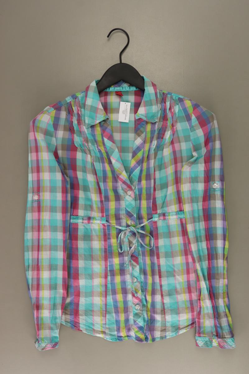 edc by Esprit Karobluse Gr. XS kariert Langarm mehrfarbig aus Baumwolle
