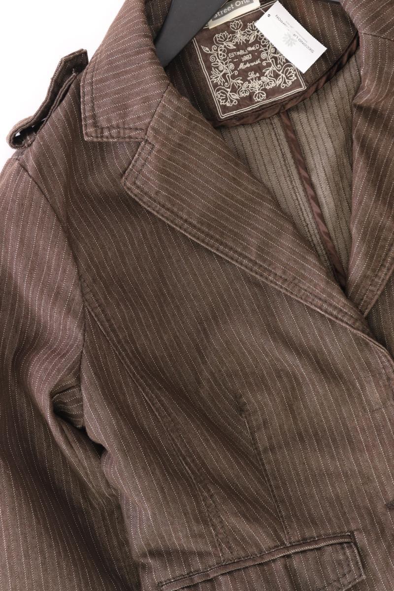 Street One Classic Blazer Gr. 38 braun aus Baumwolle