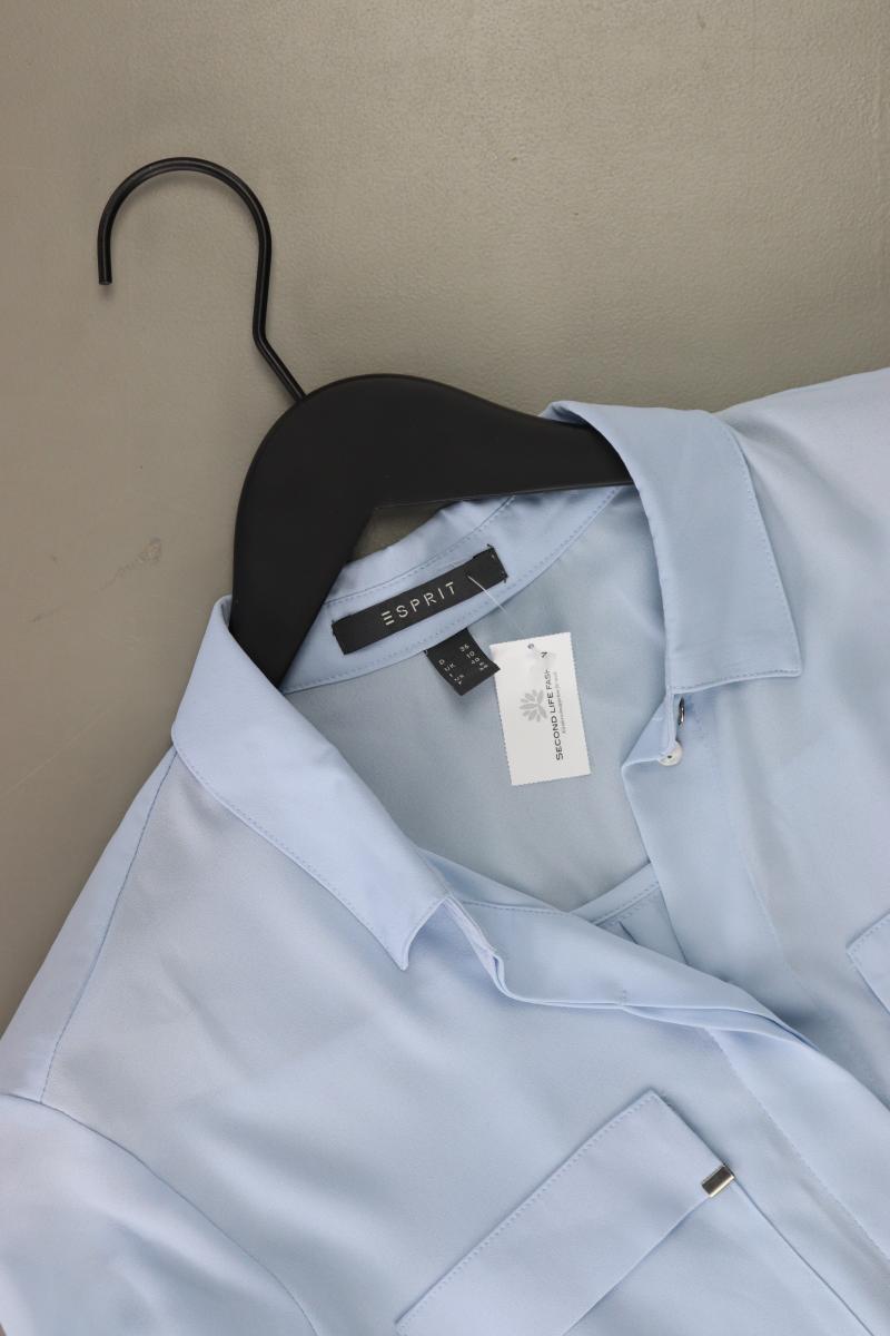 Esprit Langarmbluse Gr. 36 blau aus Polyester