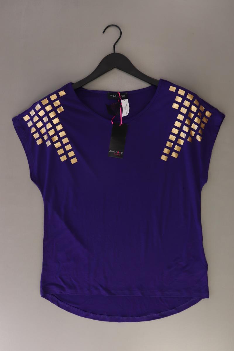 Melrose T-Shirt Gr. 36 neu mit Etikett Kurzarm lila aus Viskose