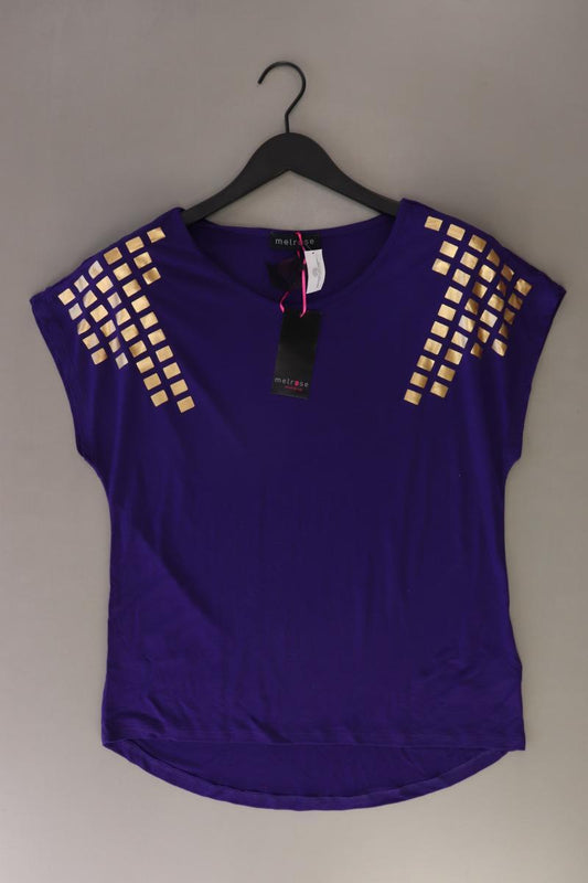 Melrose T-Shirt Gr. 36 neu mit Etikett Kurzarm lila aus Viskose