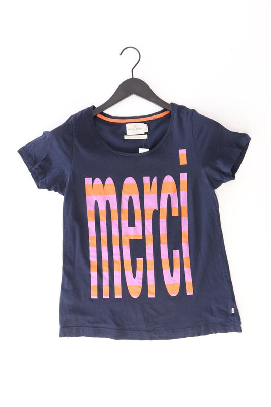 Holly & Whyte Printshirt Gr. S Kurzarm blau aus Baumwolle