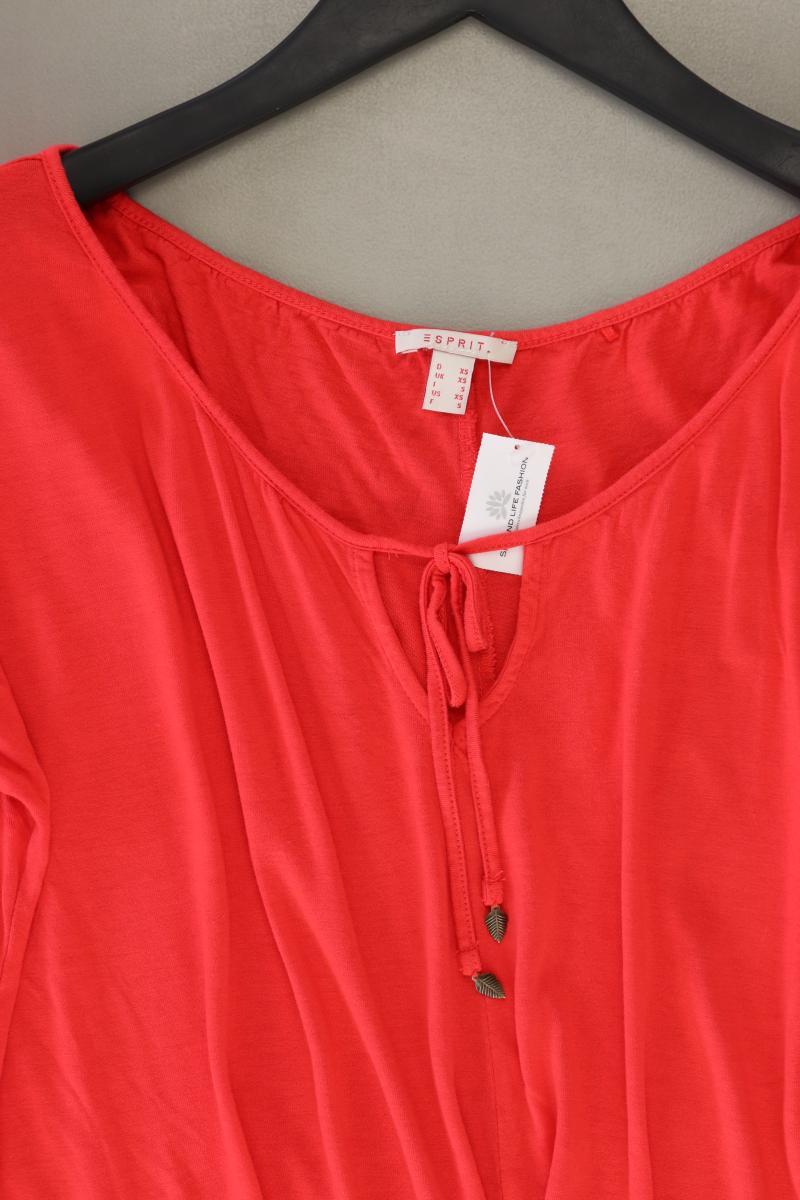 Esprit T-Shirt Gr. XS Kurzarm rot
