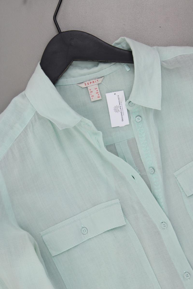 Esprit Langarmbluse Gr. 34 türkis