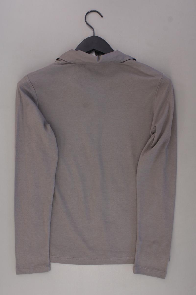 Street One Poloshirt Gr. 40 Langarm grau aus Baumwolle