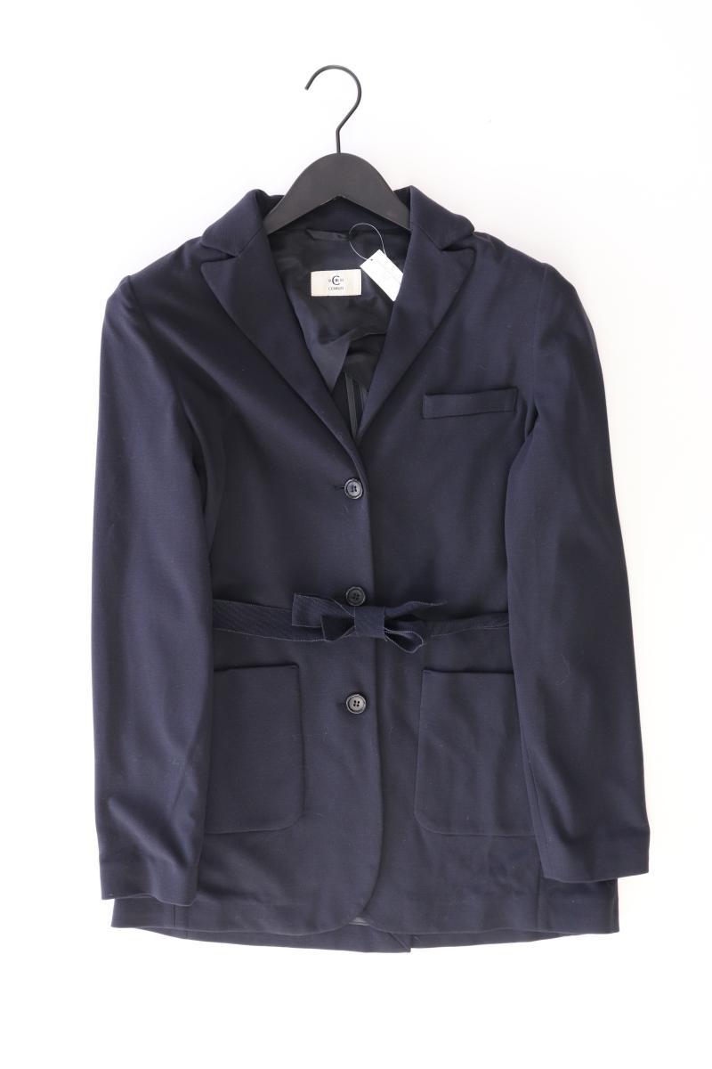 Cerruti 1881 Übergangsmantel Gr. 42 mit Gürtel blau aus Viskose