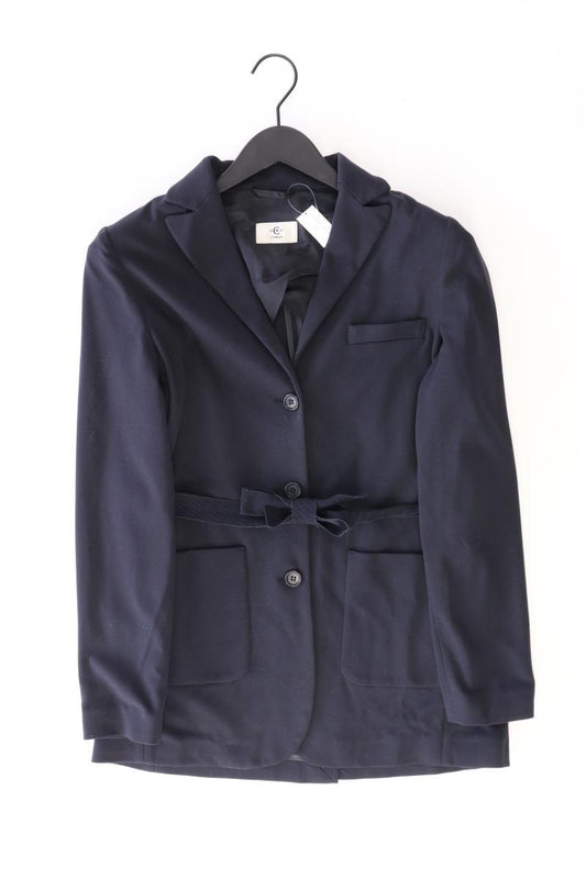 Cerruti 1881 Übergangsmantel Gr. 42 mit Gürtel blau aus Viskose