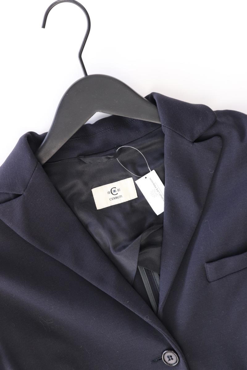 Cerruti 1881 Übergangsmantel Gr. 42 mit Gürtel blau aus Viskose