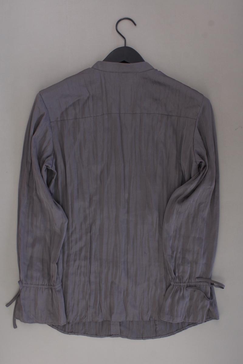 Gerry Weber Rüschenbluse Gr. 40 Langarm grau aus Polyester