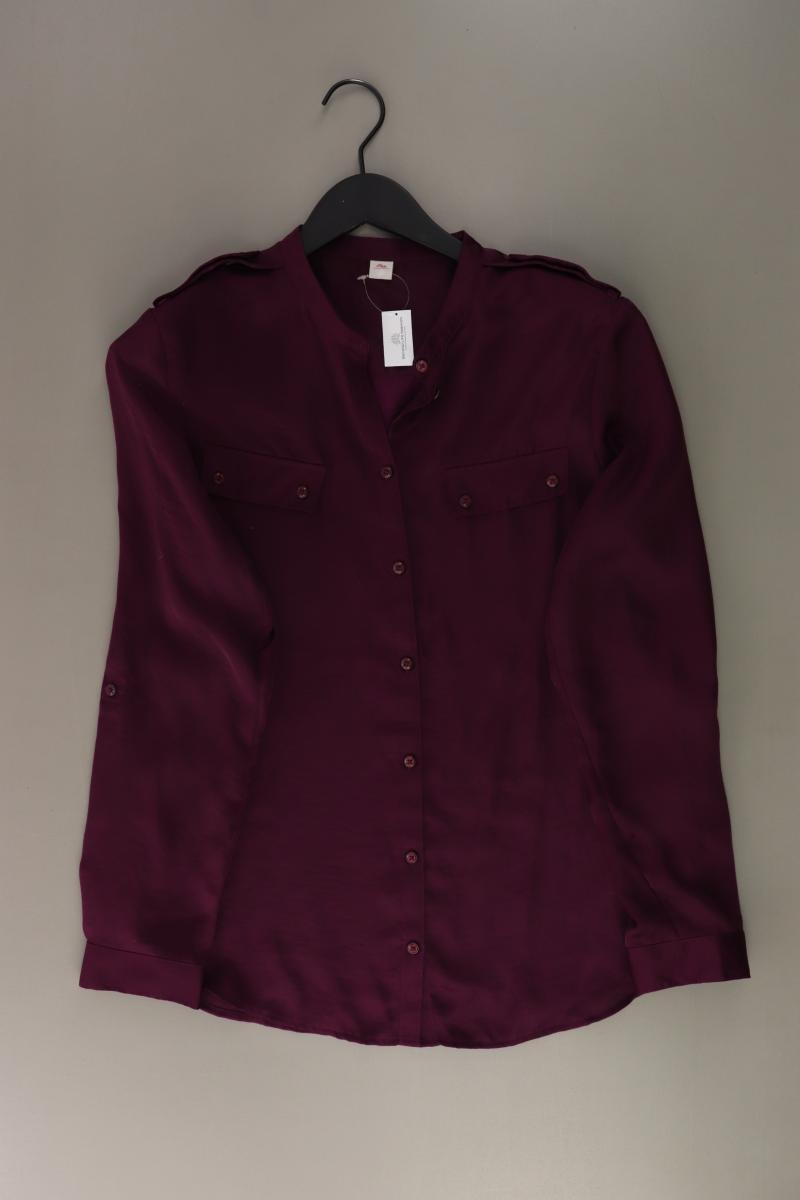s.Oliver Langarmbluse Gr. 38 lila aus Polyester