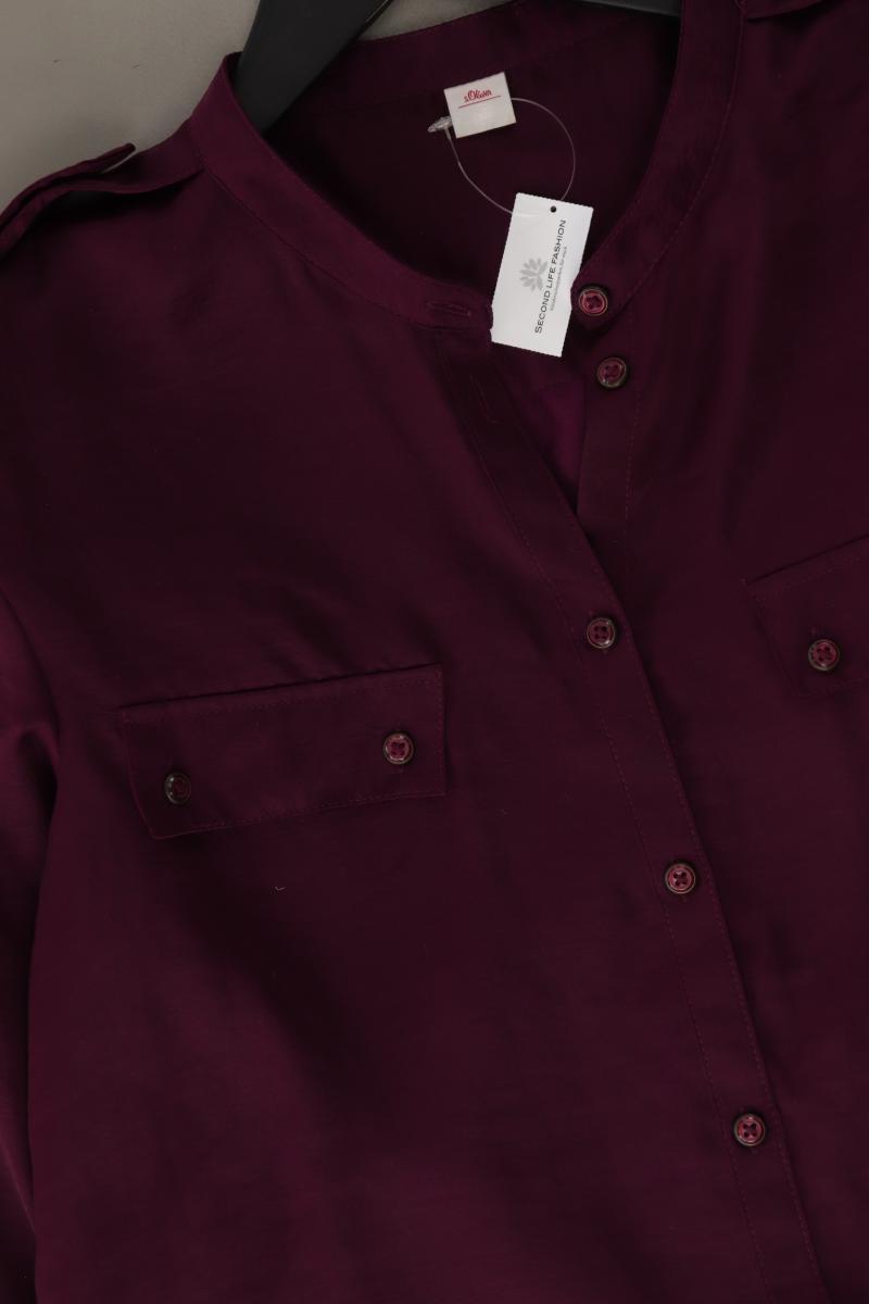 s.Oliver Langarmbluse Gr. 38 lila aus Polyester