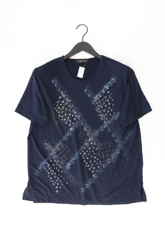 Dolce e Bella Shirt Gr. 44 Kurzarm blau aus Viskose