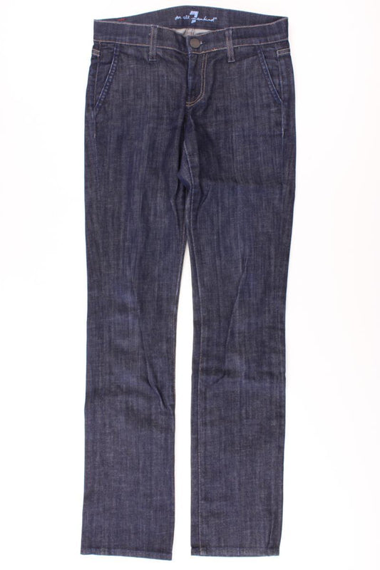 7 For All Mankind Straight Jeans Gr. W25 blau aus Baumwolle