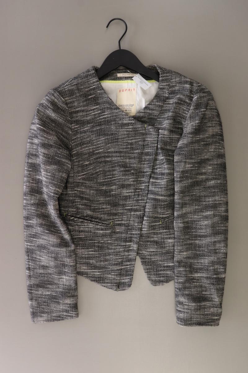 Esprit Bouclé Jacke Gr. 36 grau aus Baumwolle