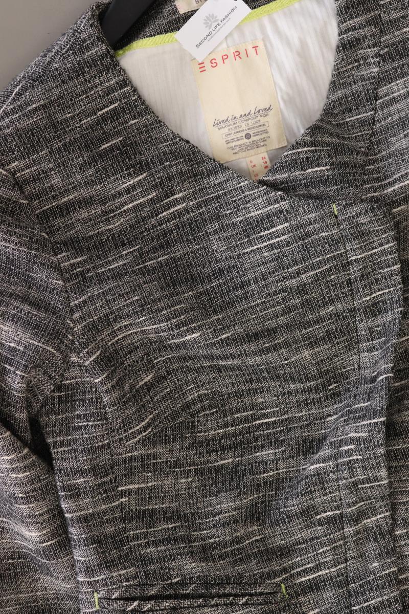 Esprit Bouclé Jacke Gr. 36 grau aus Baumwolle