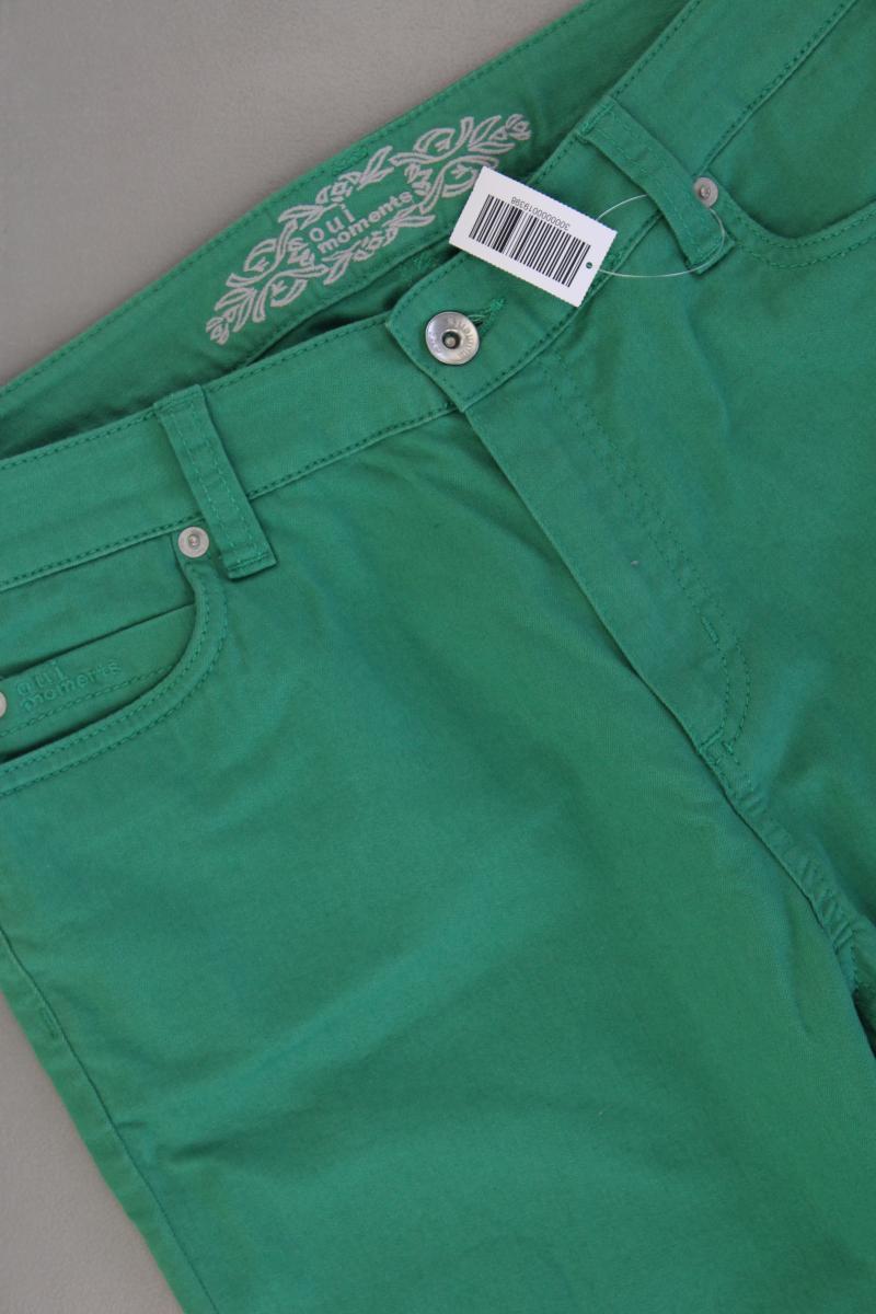 Oui Five-Pocket-Hose Gr. 40 grün aus Baumwolle