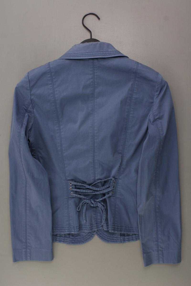 Hallhuber Regular Blazer Gr. 38 blau aus Baumwolle