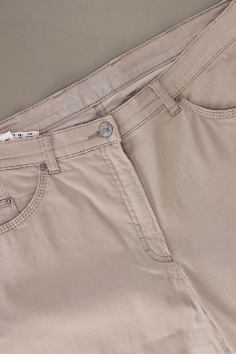 Brax Straight Jeans Gr. Kurzgröße 40 creme aus Baumwolle