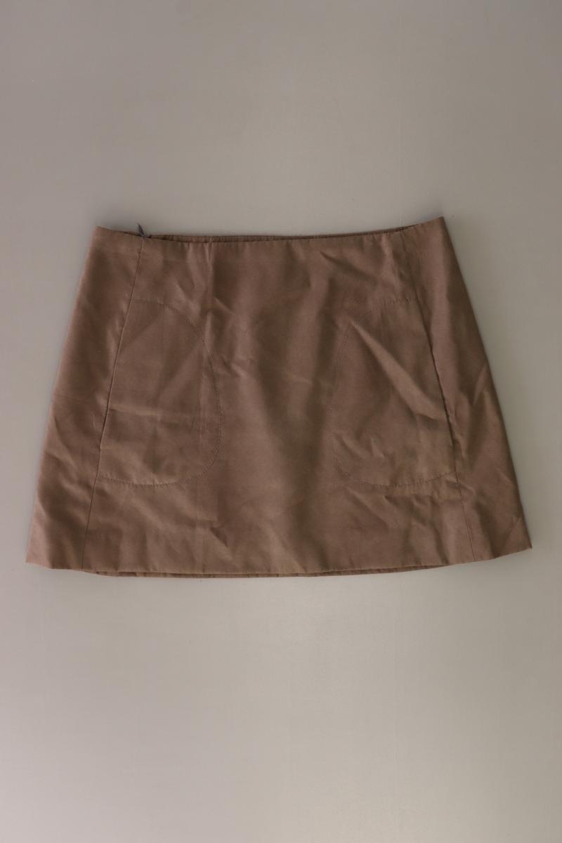 Zara Kurzer Rock Gr. L braun aus Polyester