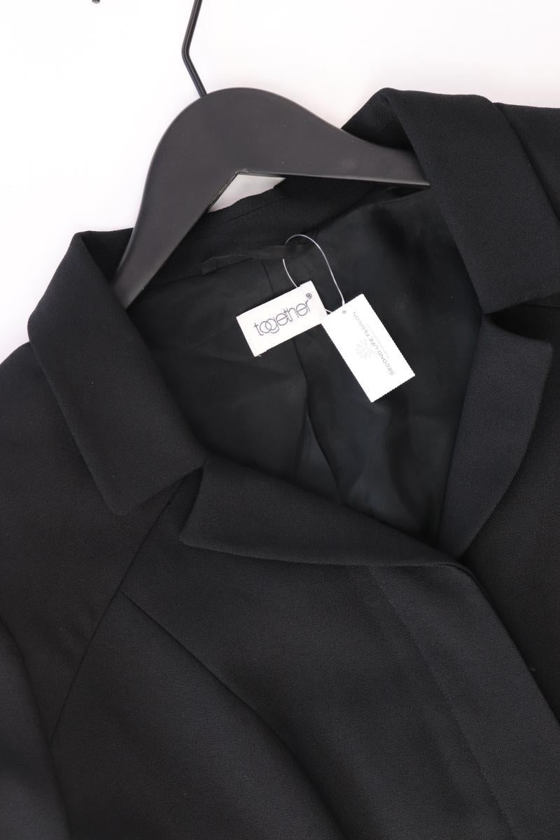 TOGETHER Longblazer Gr. 44 Vintage schwarz aus Polyester