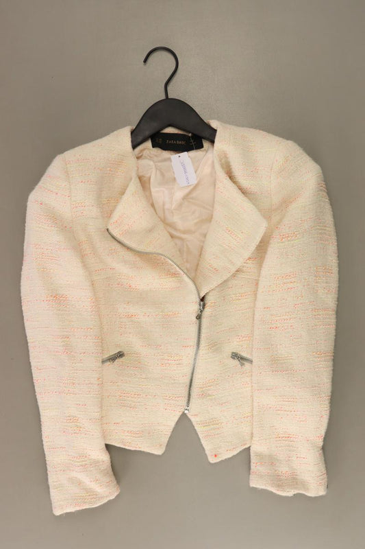 Zara Bouclé Jacke Gr. XS creme