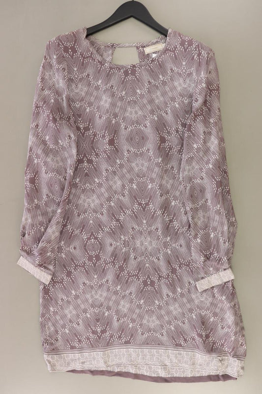 Cream Langarmkleid Gr. 40 geometrisches Muster neuwertig lila aus Viskose
