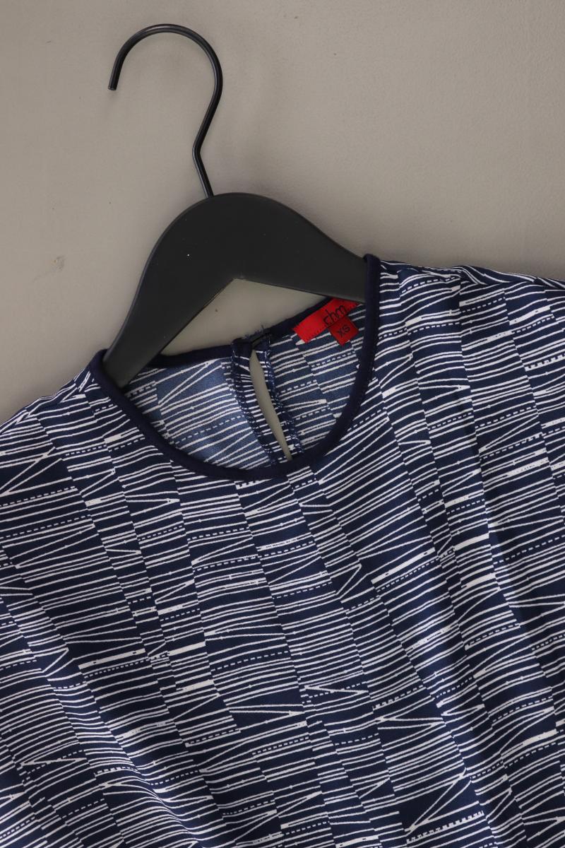 chm Kurzarmkleid Gr. XS blau aus Polyester