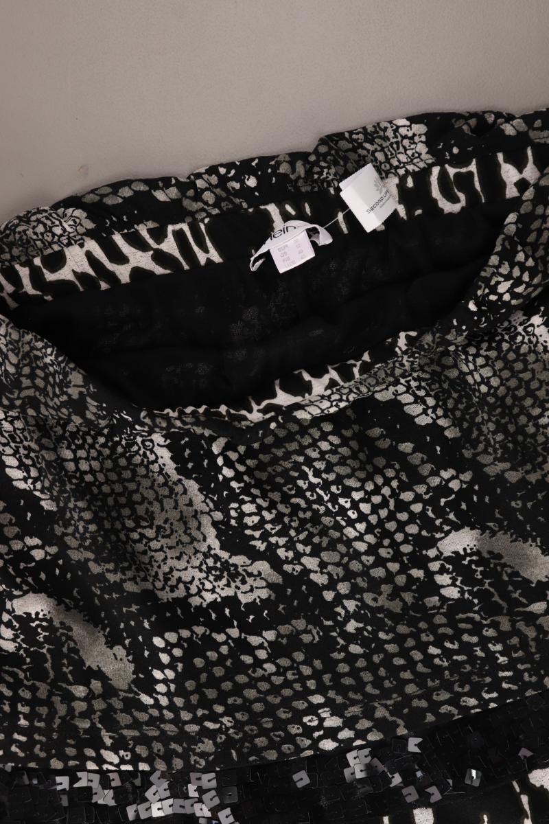 Heine Stretchrock Gr. 38 mit Pailletten schwarz aus Polyester
