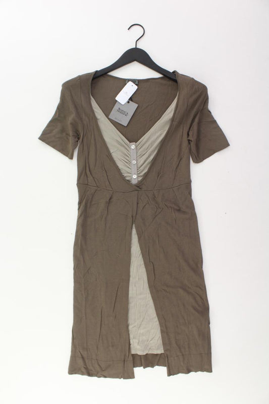 Jerseykleid Gr. M neu mit Etikett Kurzarm braun aus Viskose