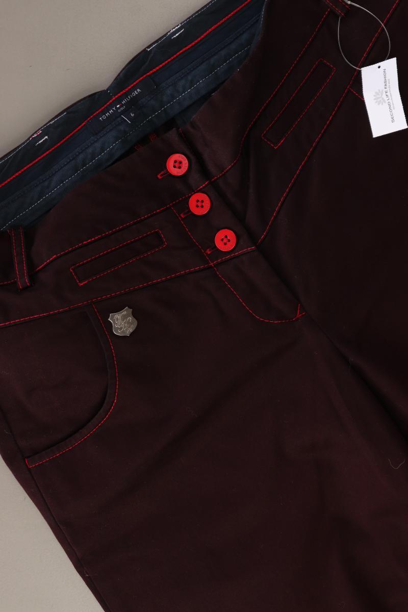 Tommy Hilfiger Hose Gr. US 6 (M) lila aus Baumwolle