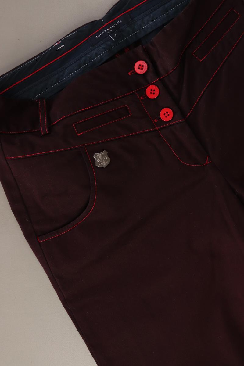 Tommy Hilfiger Hose Gr. US 6 (M) lila aus Baumwolle