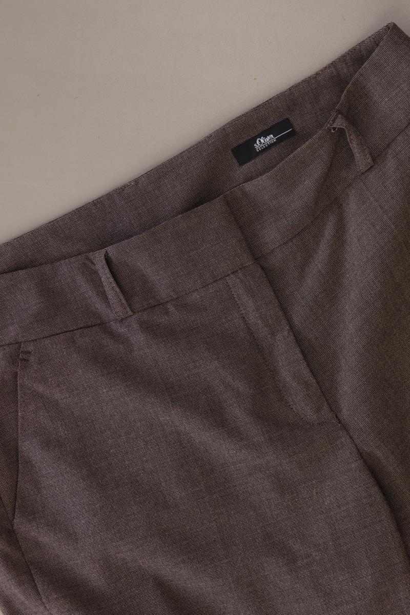 s.Oliver Selection Anzughose Gr. 36 braun aus Polyester