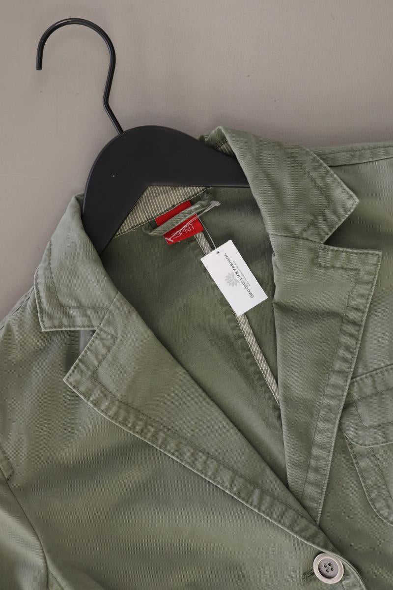 Esprit Classic Blazer Gr. 36 olivgrün aus Baumwolle