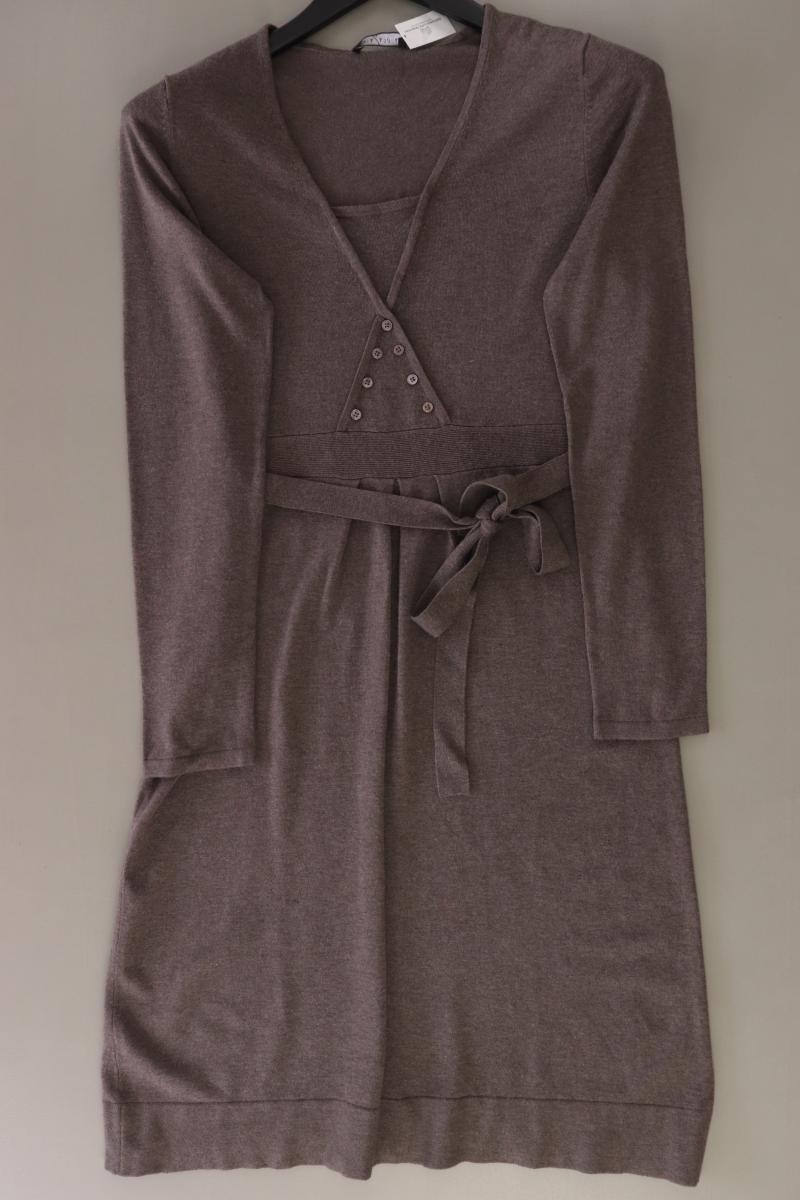 Via Appia Strickkleid Gr. 38 Langarm braun aus Viskose