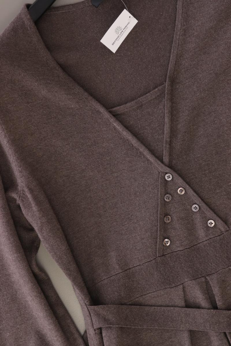 Via Appia Strickkleid Gr. 38 Langarm braun aus Viskose