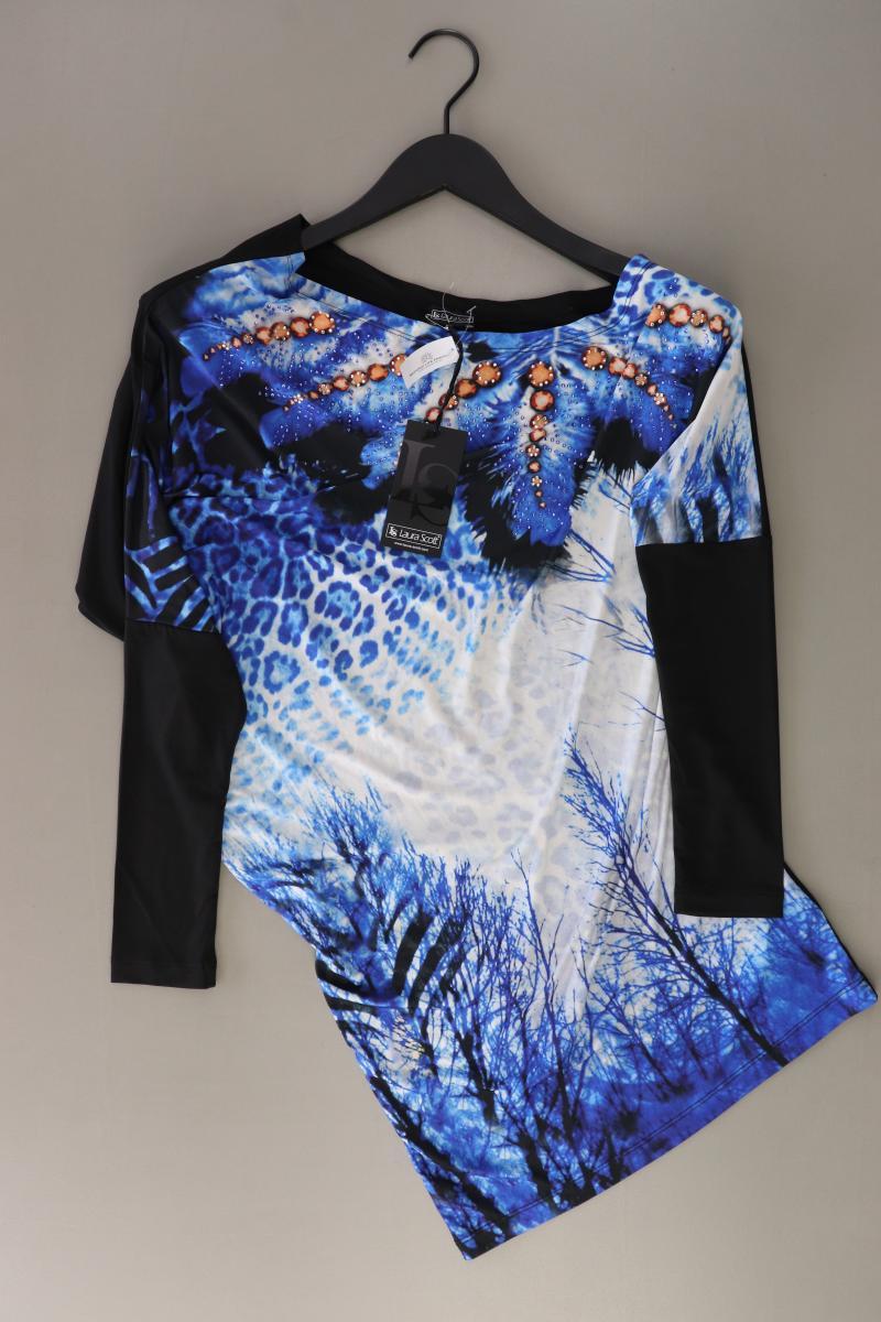 Laura Scott Asymmetrisches Kleid Gr. 36 neu mit Etikett Langarm blau