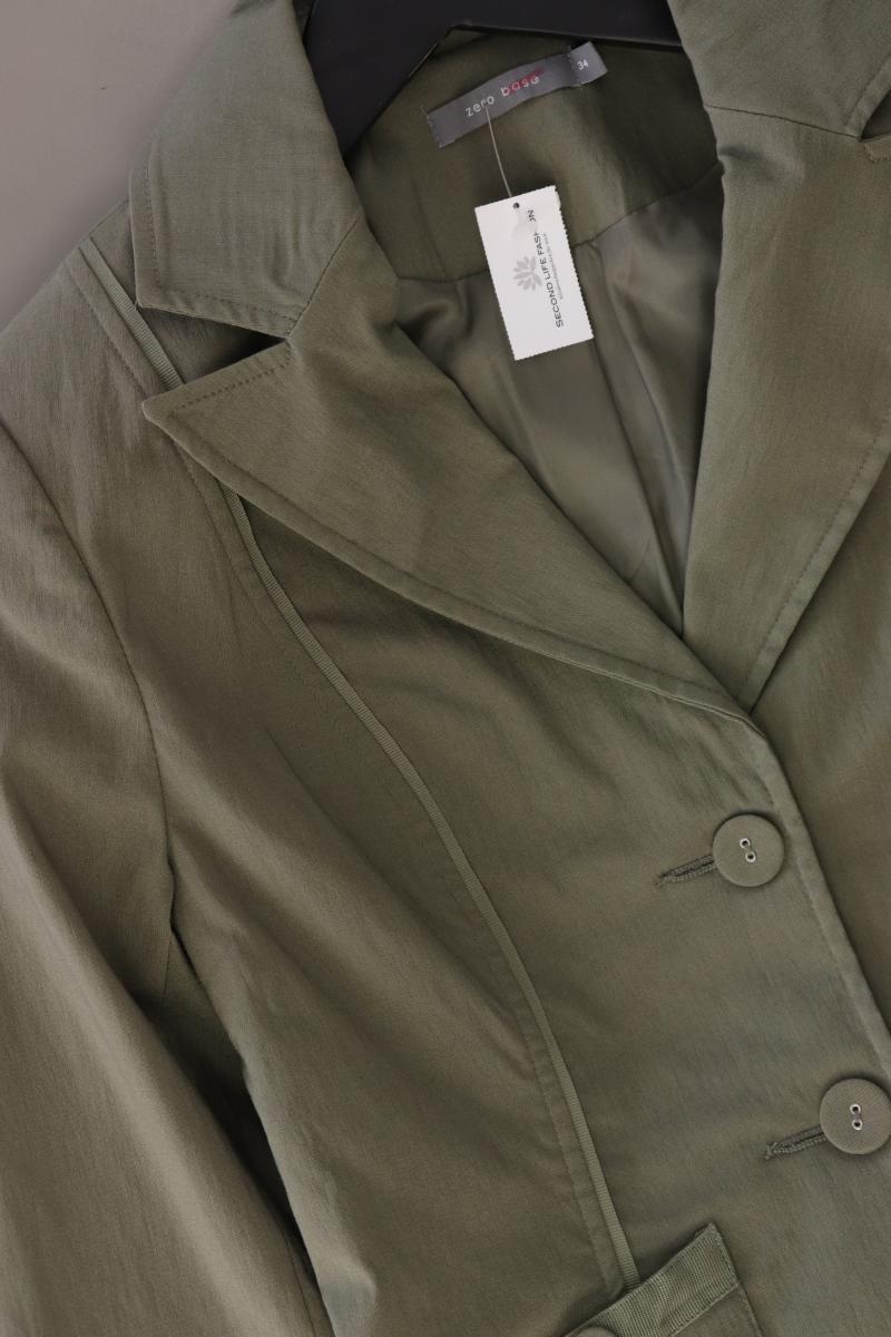 Zero Regular Blazer Gr. 34 Vintage olivgrün aus Polyamid