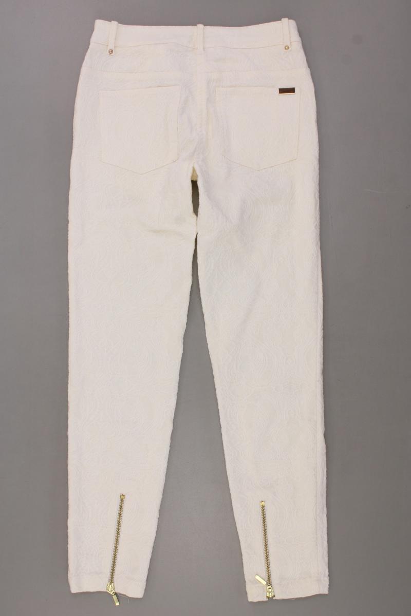 H&M Skinny Hose Gr. 34 creme aus Baumwolle