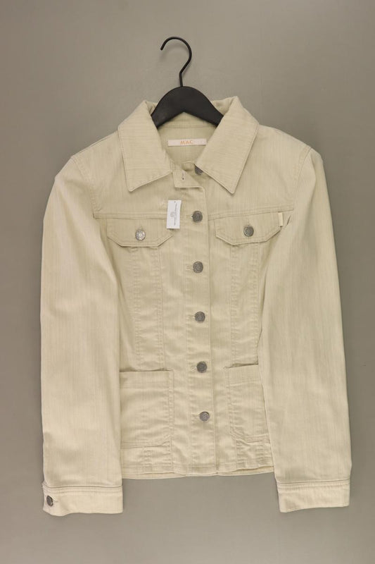 MAC Jeansjacke Gr. S creme aus Baumwolle