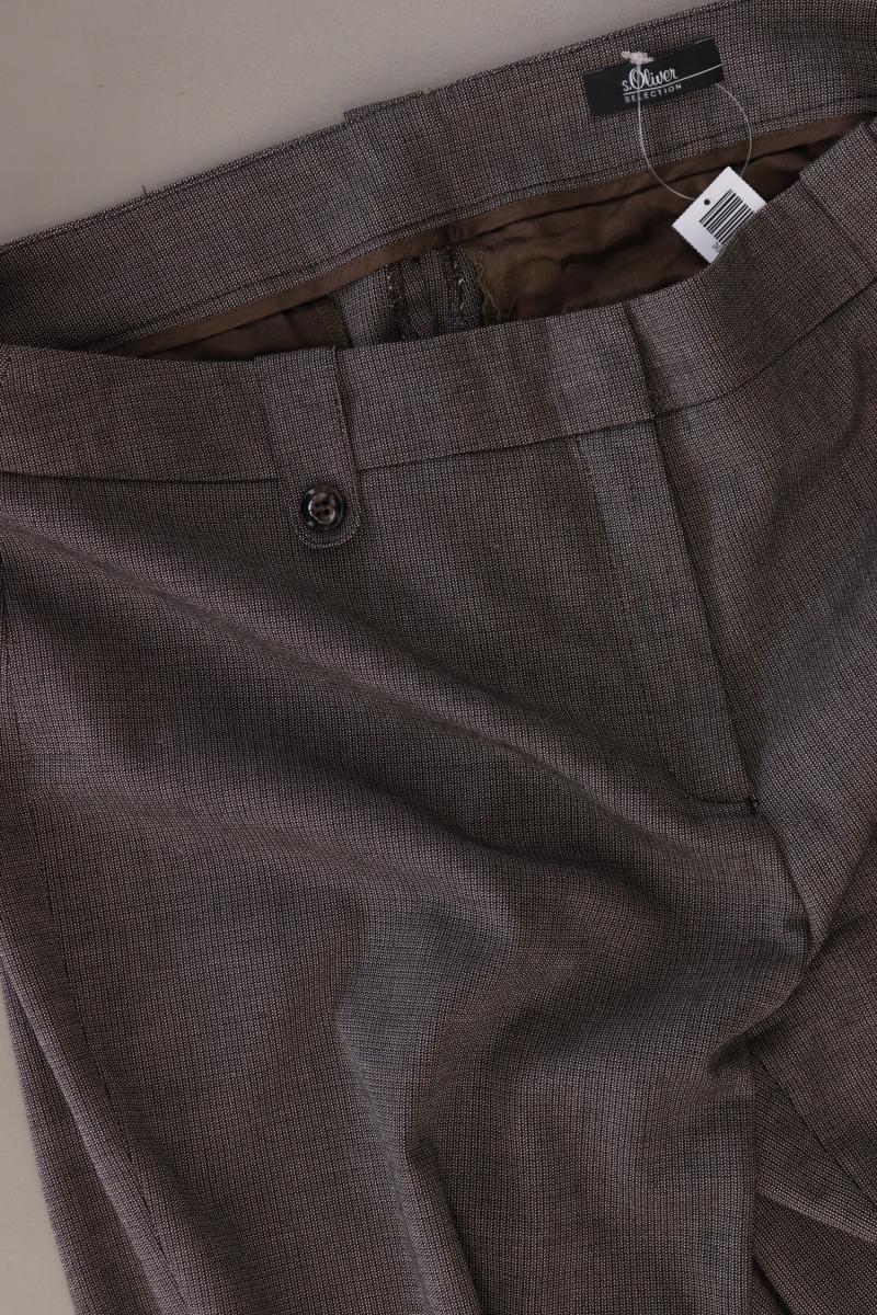 s.Oliver Selection Anzughose Gr. 38 braun aus Viskose