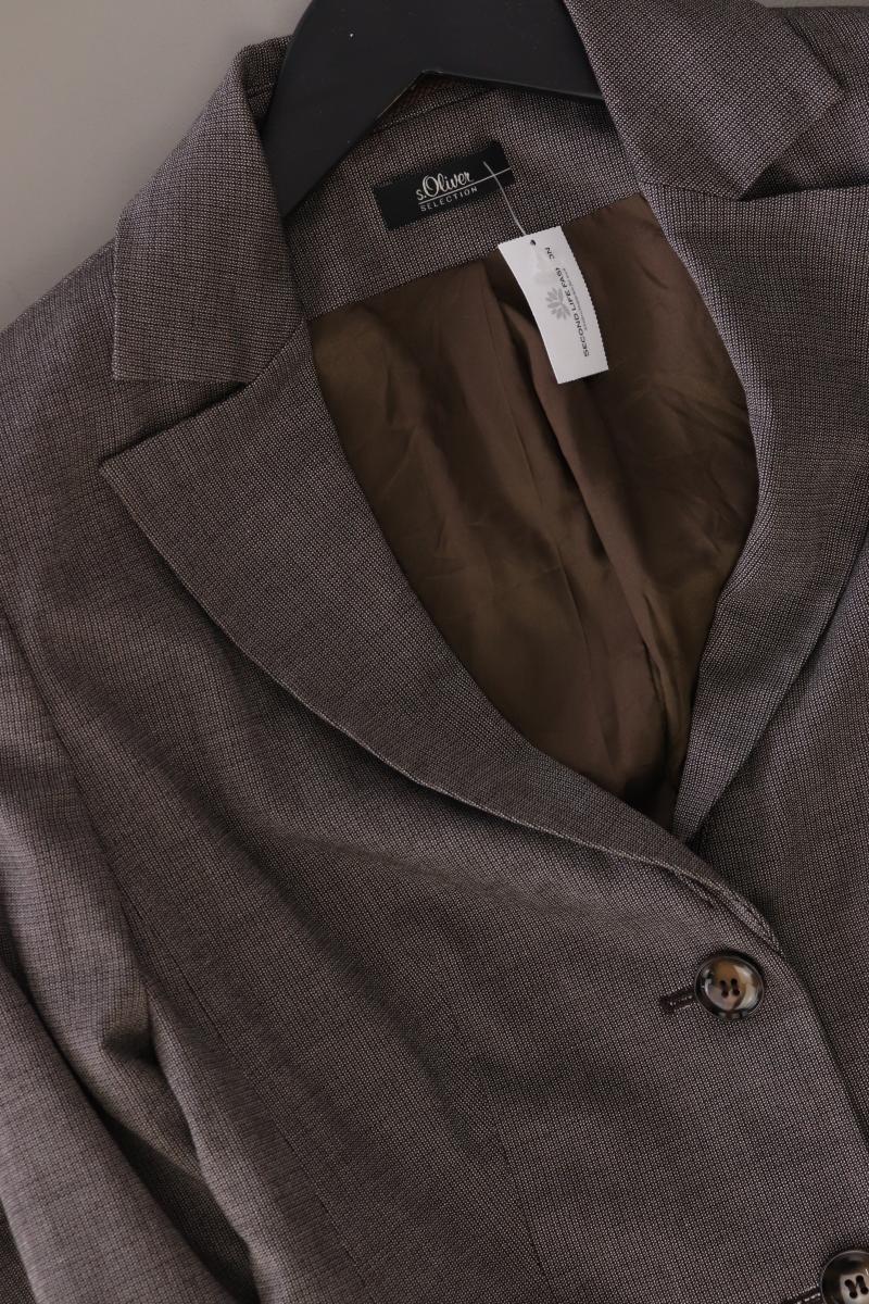 s.Oliver Selection Regular Blazer Gr. 34 braun aus Viskose