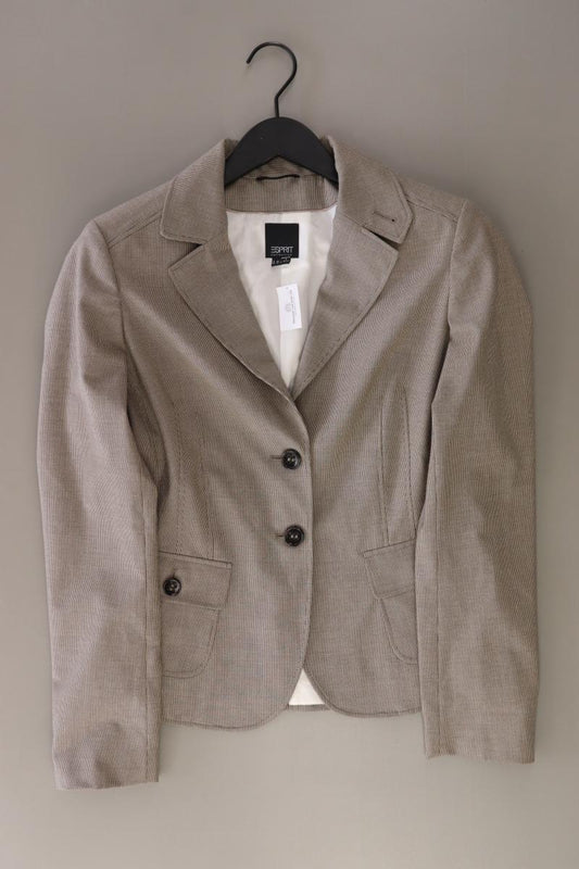 Esprit Collection Classic Blazer Gr. 38 gestreift braun aus Baumwolle