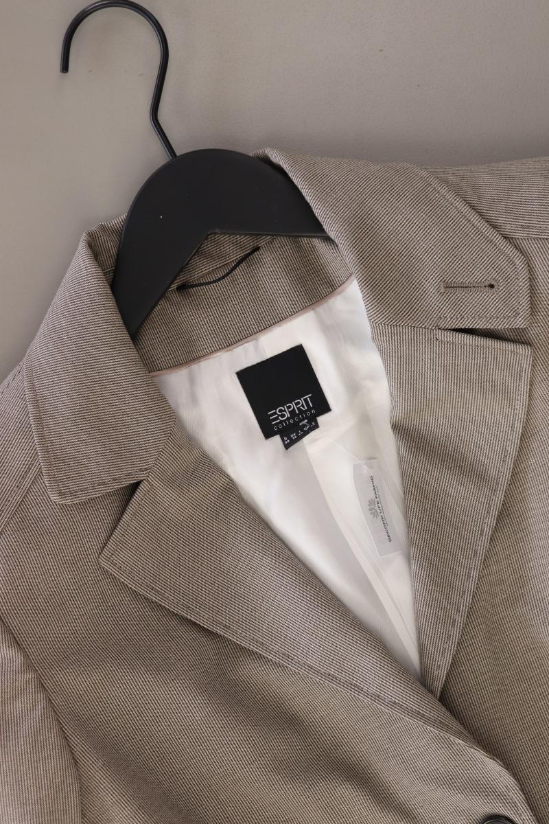 Esprit Collection Classic Blazer Gr. 38 gestreift braun aus Baumwolle