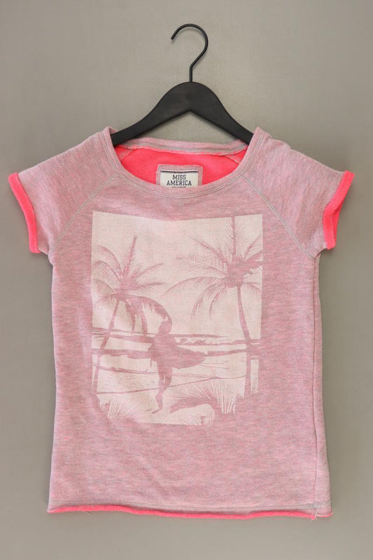Miss America T-Shirt Gr. XS Kurzarm pink aus Polyester