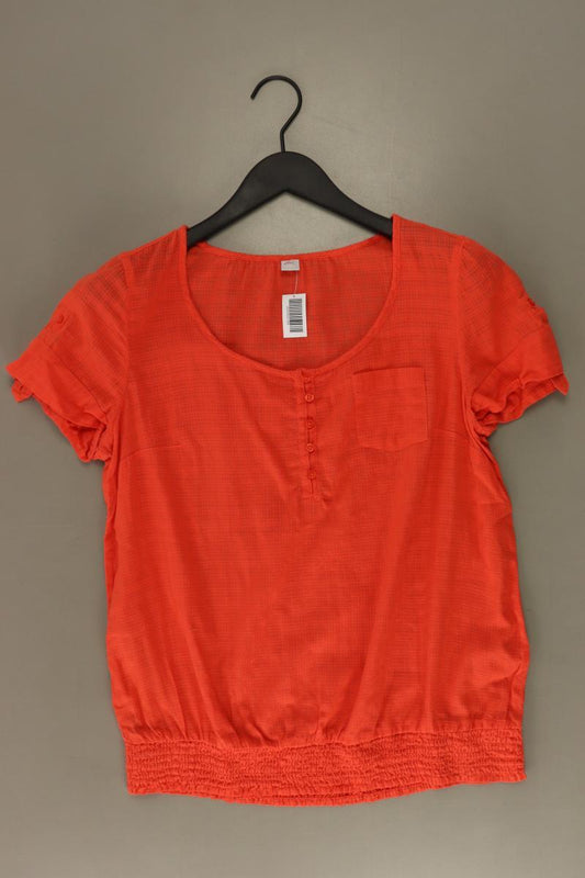 s.Oliver Kurzarmbluse Gr. 38 orange